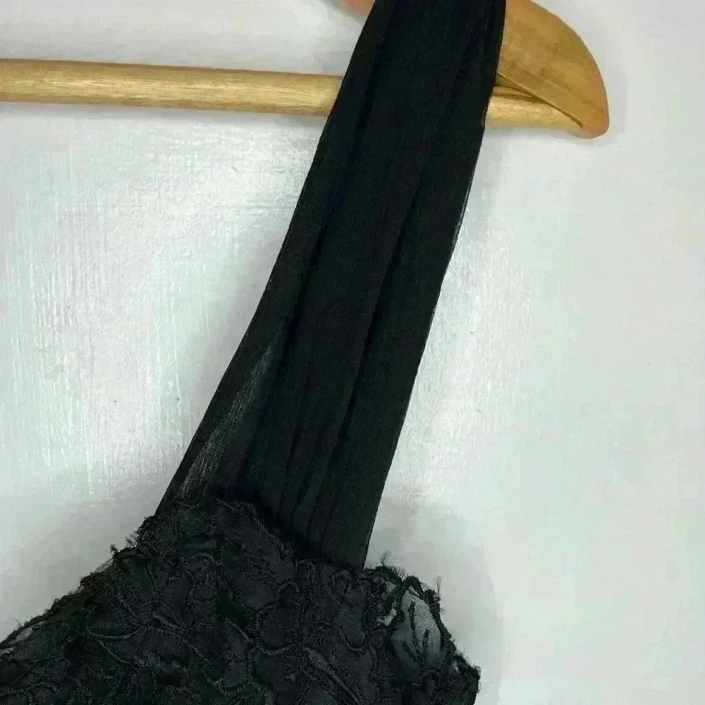 Women’s Silk, Lacey Nicole Miller Black Dress Size 8 - Picture 4 of 16